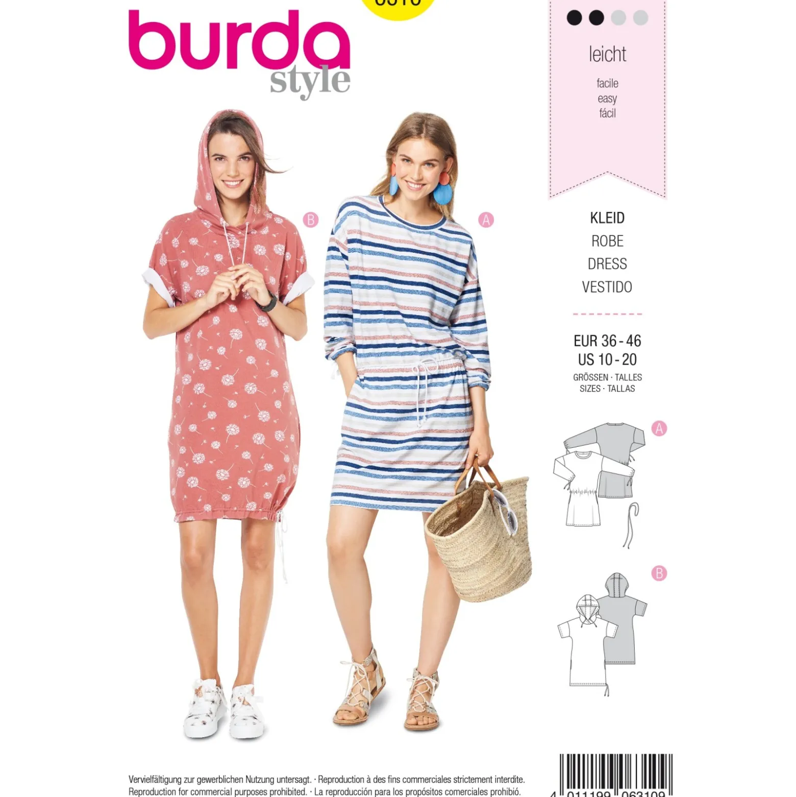 Patron Robe Femme Burda N°6310