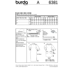 Patron Robe Femme Burda N°6381