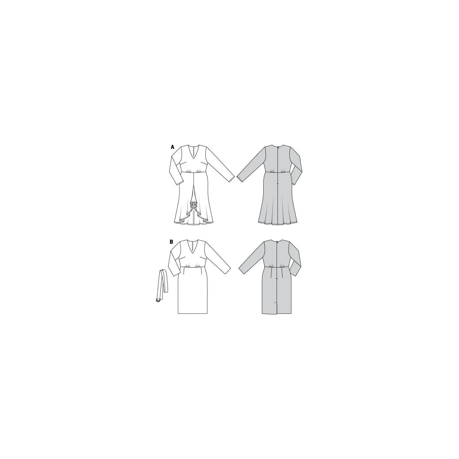 Patron robe Femme grande taille - Burda n°5987
