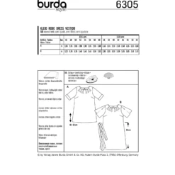 Patron Robe Femme Grande Taille Burda N°6305