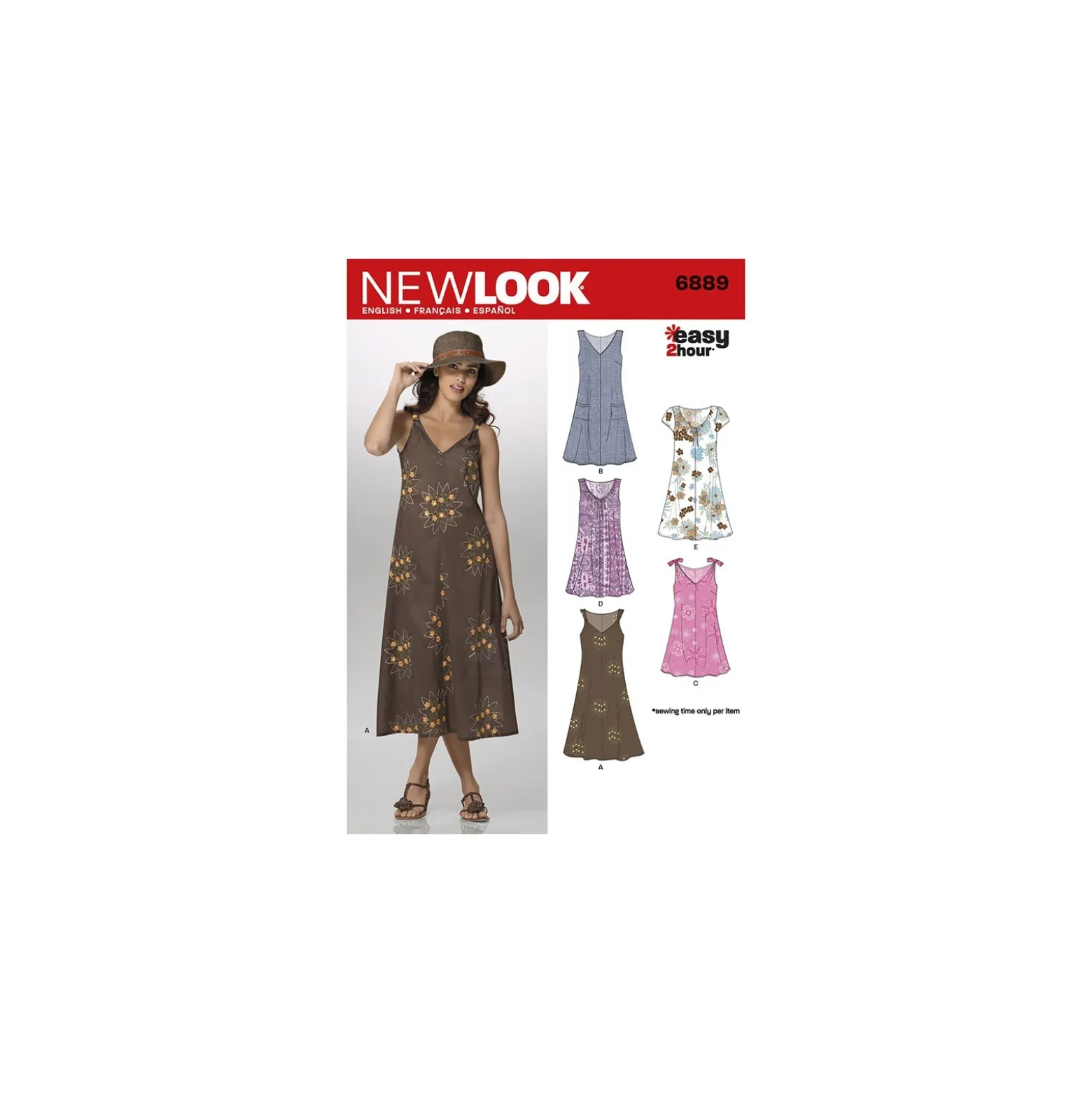 Patron Robe Fluide Femme - New Look 6889