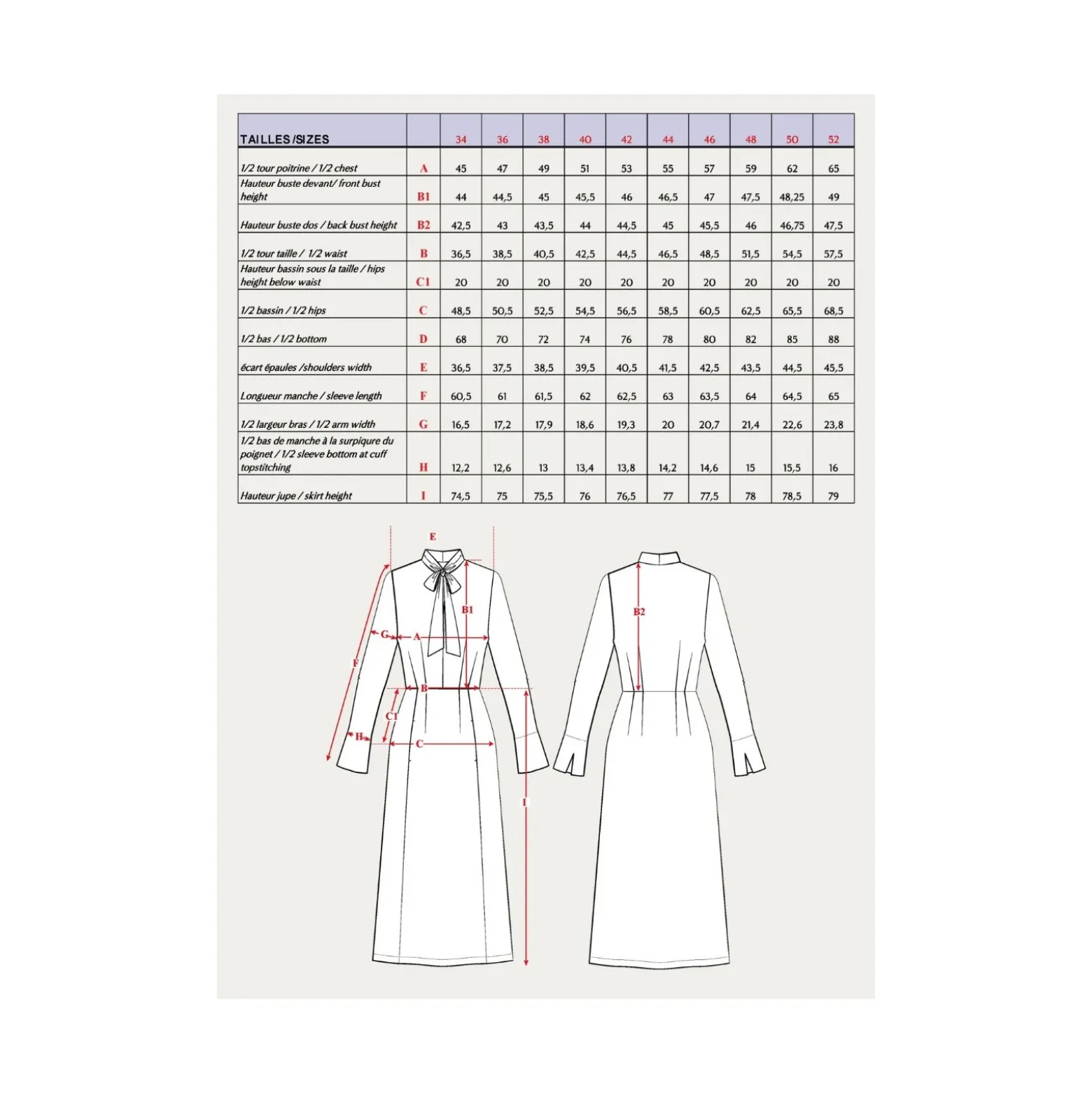 Patron Robe Maison Fauve - Péninsule