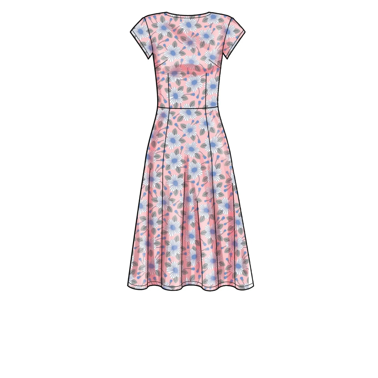 Patron Robe manches courtes Femme - New Look 6696
