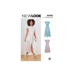 Patron Robe manches courtes Femme - New Look 6696