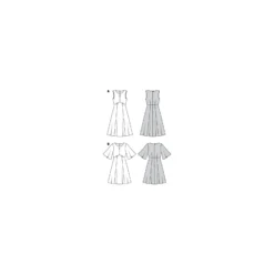 Patron robe manches papillons Femme - Burda n°6133