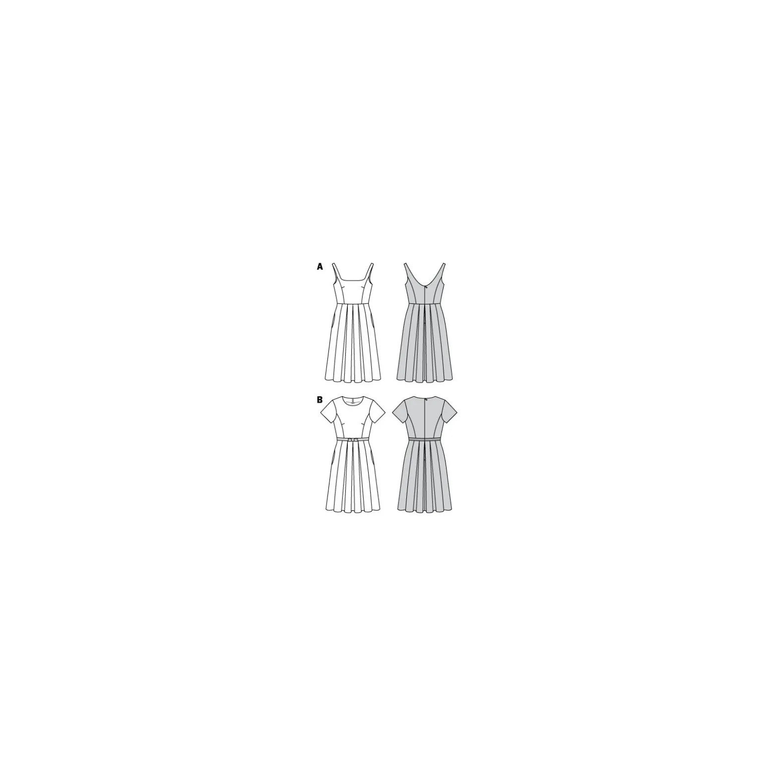 Patron Robe Plissée Femme Burda N°6343