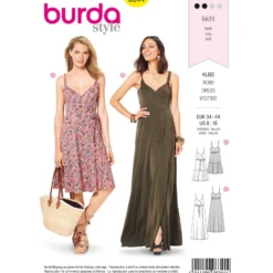 Patron Robe Portefeuille à Bretelles Femme Burda N°6344