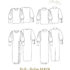 Patron Robe Pull Clématisse Pattern - Maya