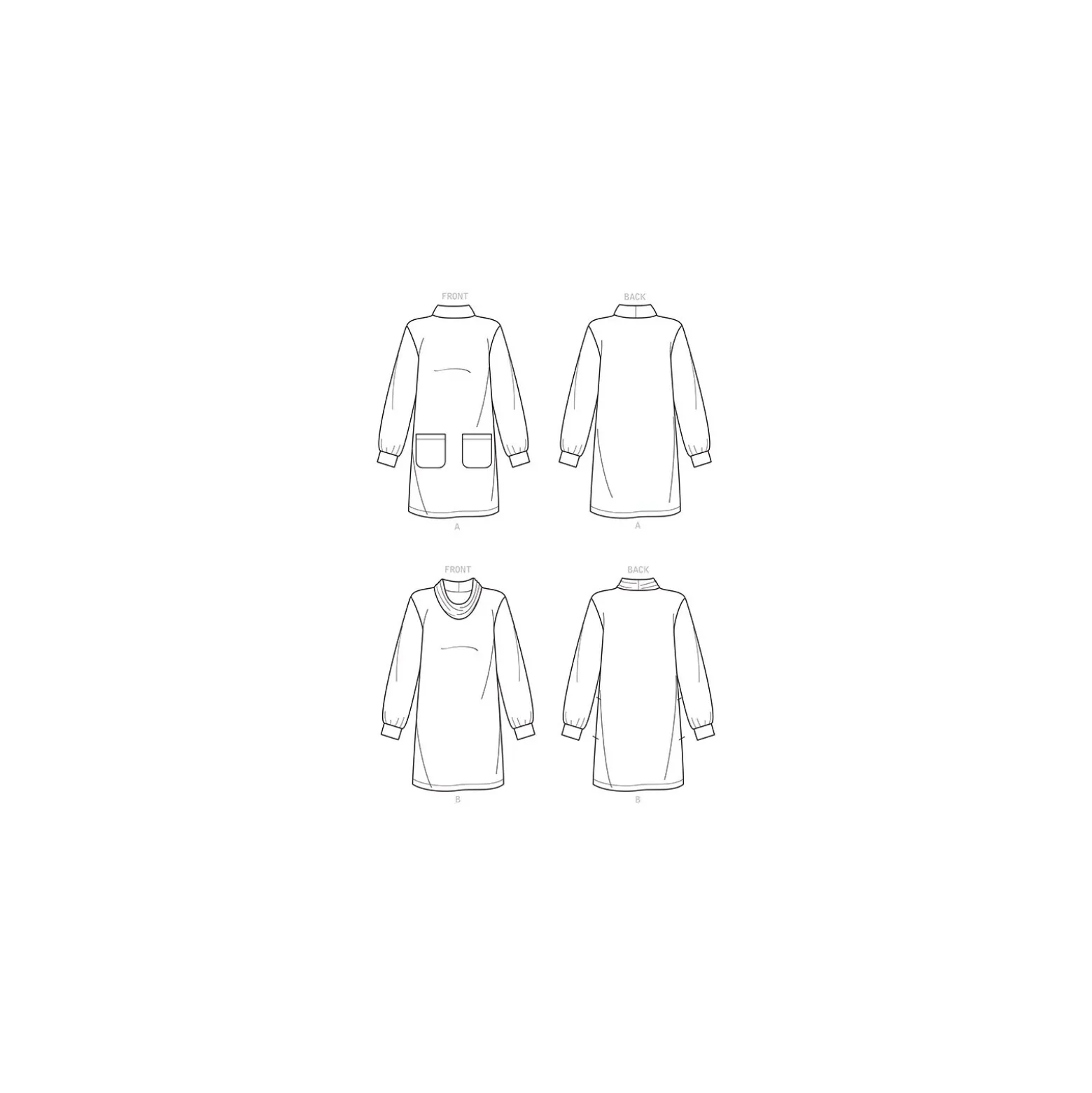 Patron Robe Pull Femme - New Look 6683