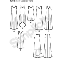 Patron Robe sans manche Femme - Simplicity n°1358