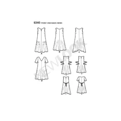 Patron Robe sans manche Femme - New Look 6340