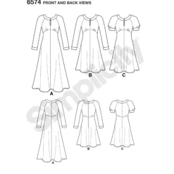 Patron Robe évasée Femme - New Look 6574