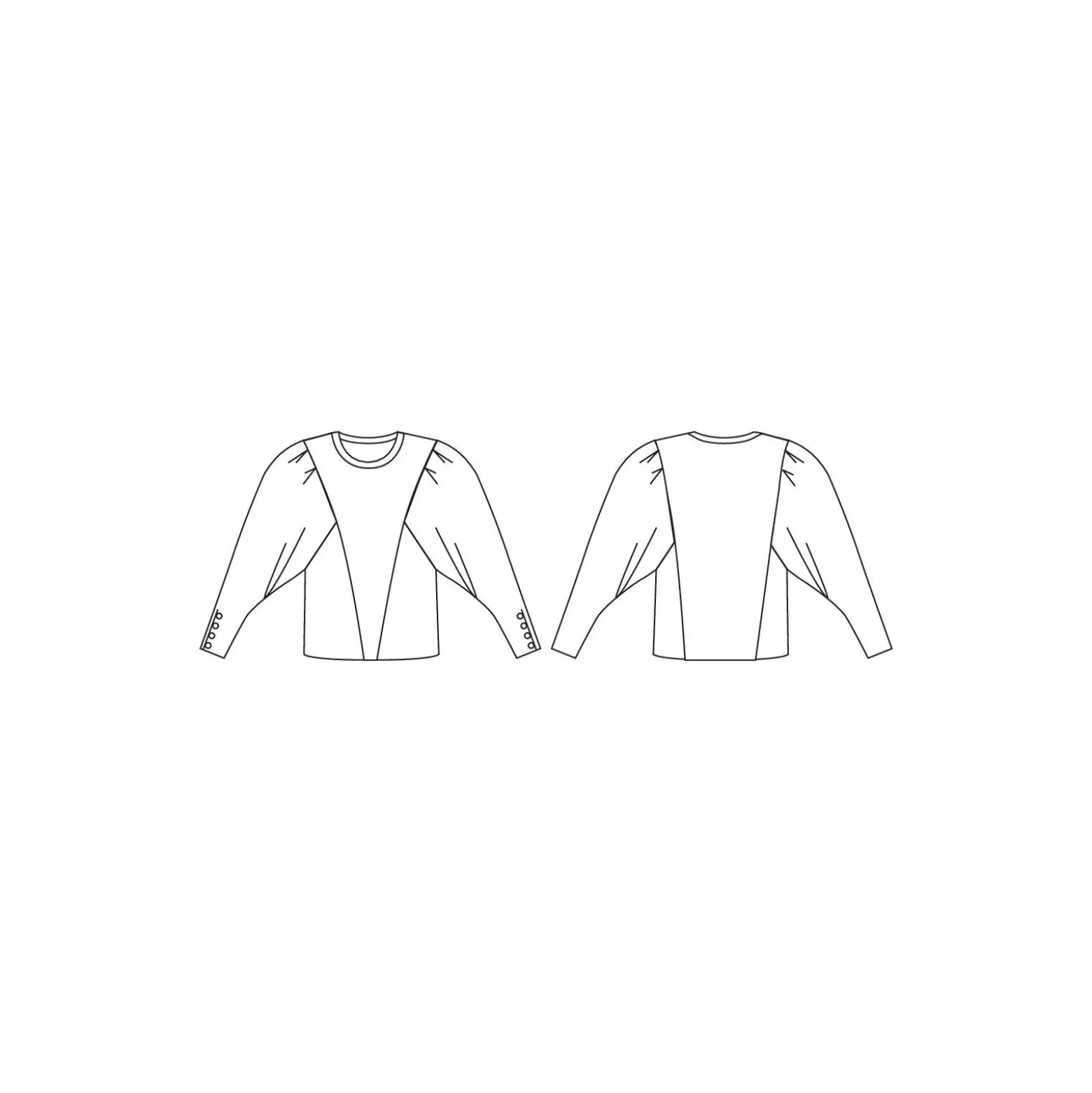 Patron Sweat Clématisse Pattern - Butterfly