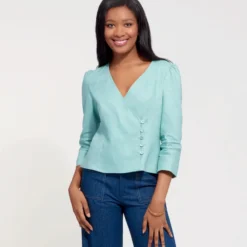 Patron Top Cache-coeur Femme - New Look 6601