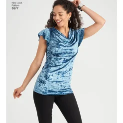 Patron Top Encolure Bénitier Femme - New Look 6577