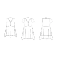 Patron Top Évasé Femme - New Look 6658