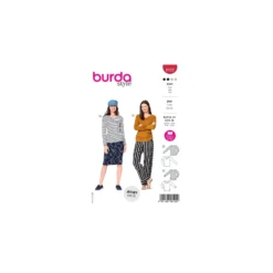 Patron t-shirt col V Femme - Burda n°6102
