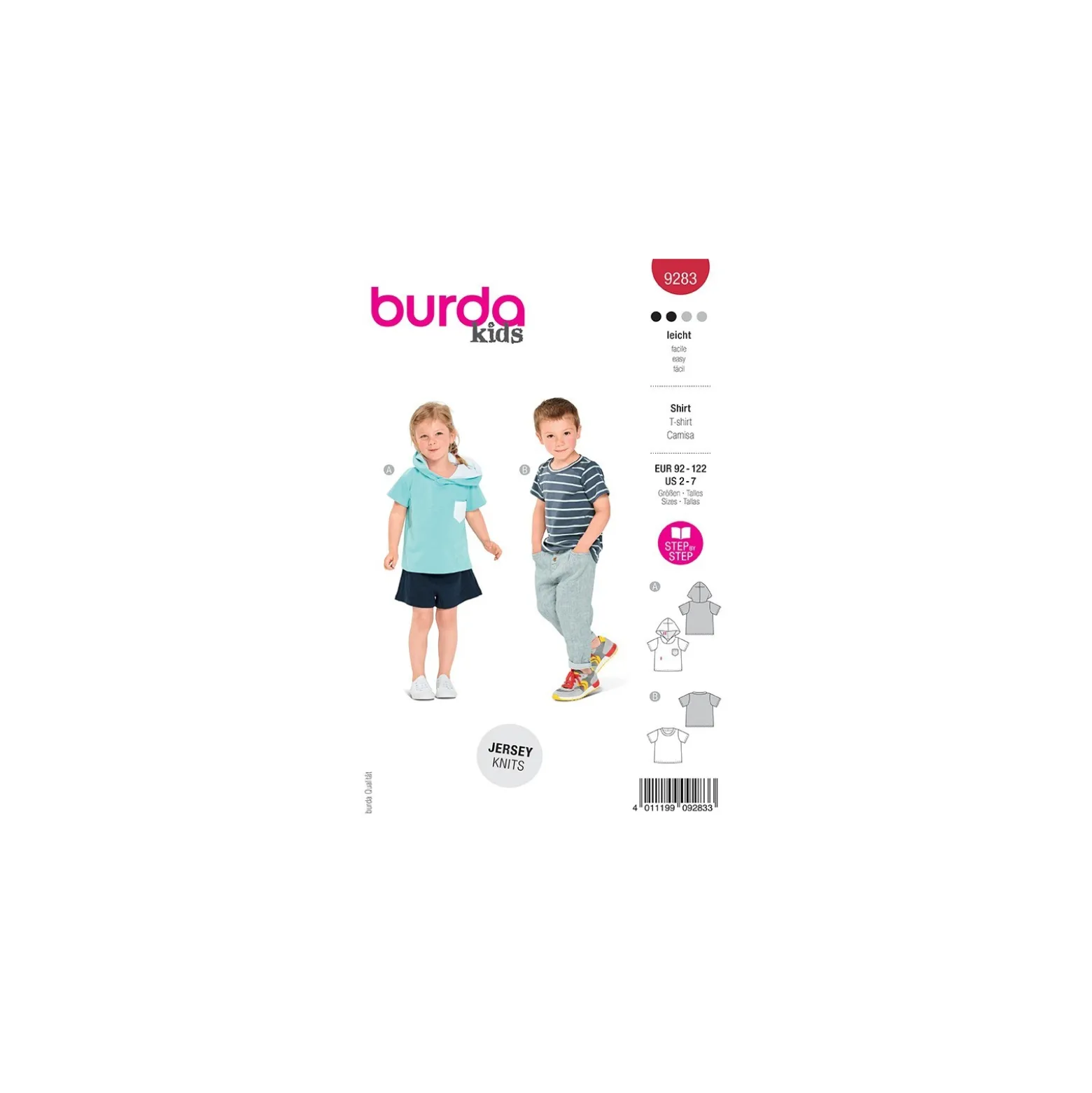 Patron t-shirt enfant - Burda n°9283