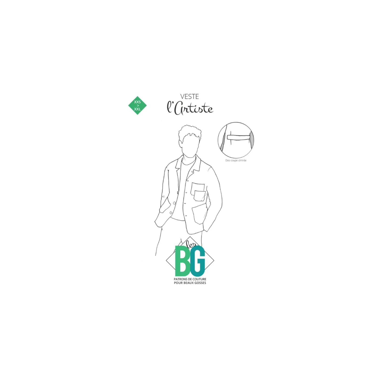 Patron Veste Homme Les BG - l'Artiste