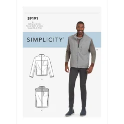 Patron Veste Homme - Simplicity n°S9191