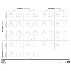 Patron Veste I AM Patterns - I AM Gold