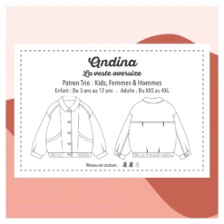 Patron veste oversize Marmaï - Andina
