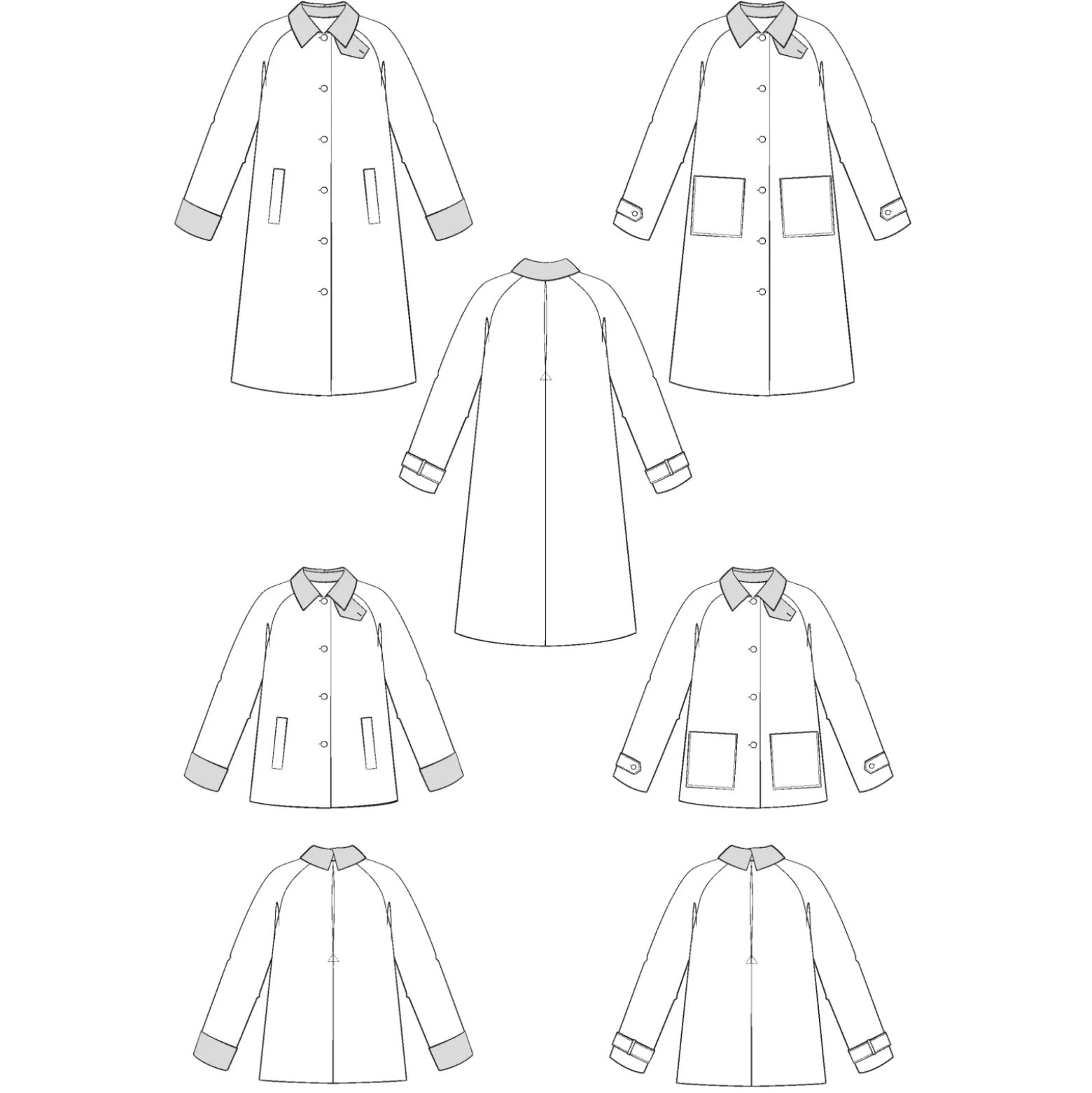 Patron Veste Pardessus Maison Fauve - Roman