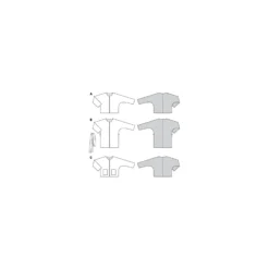 Patron veste sans col Femme - Burda n°6123