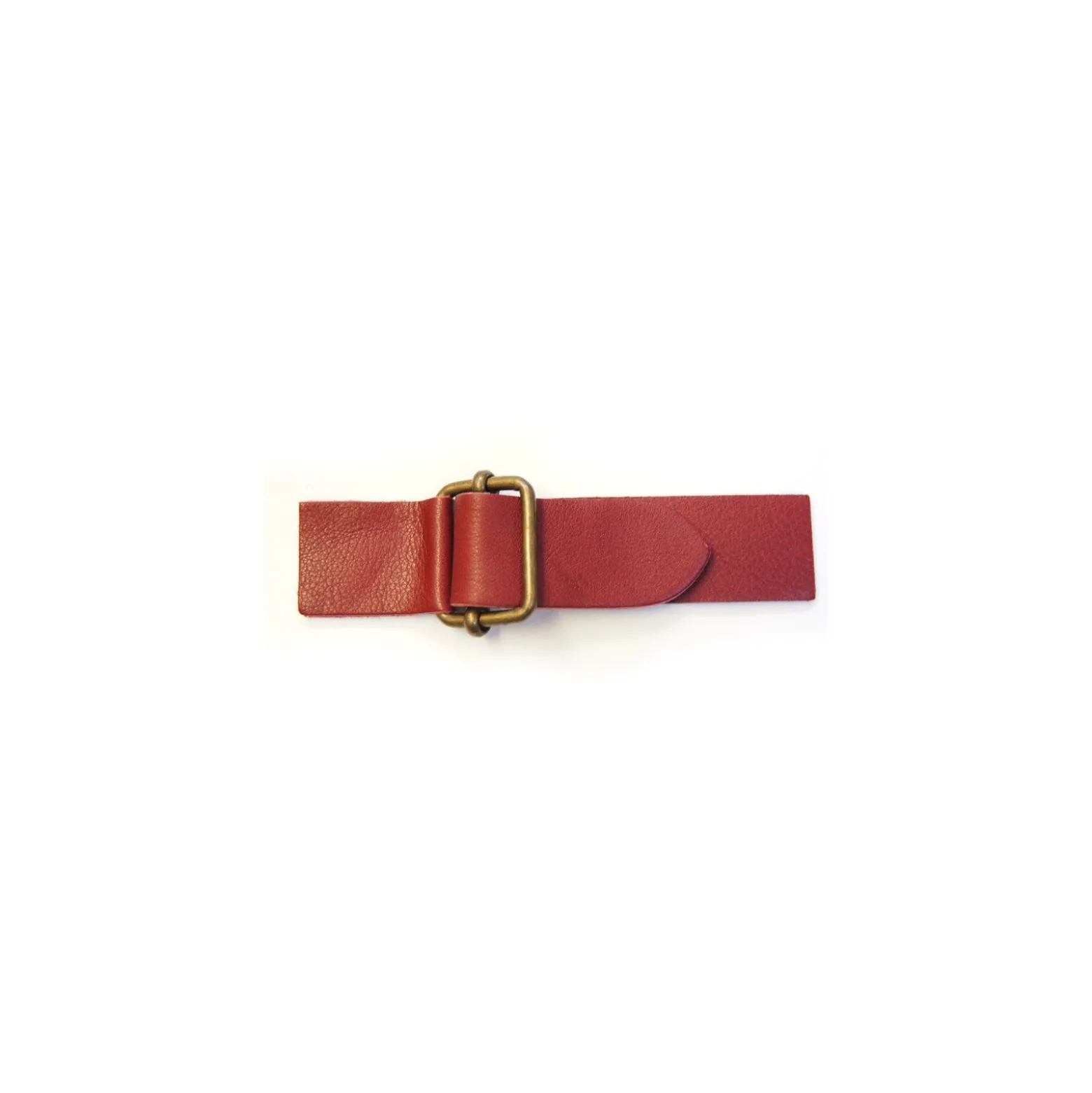 Patte cuir avec coulissant Bordo