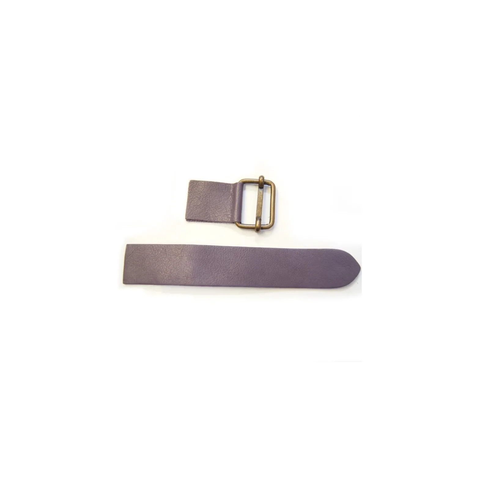 Patte cuir avec coulissant Prown