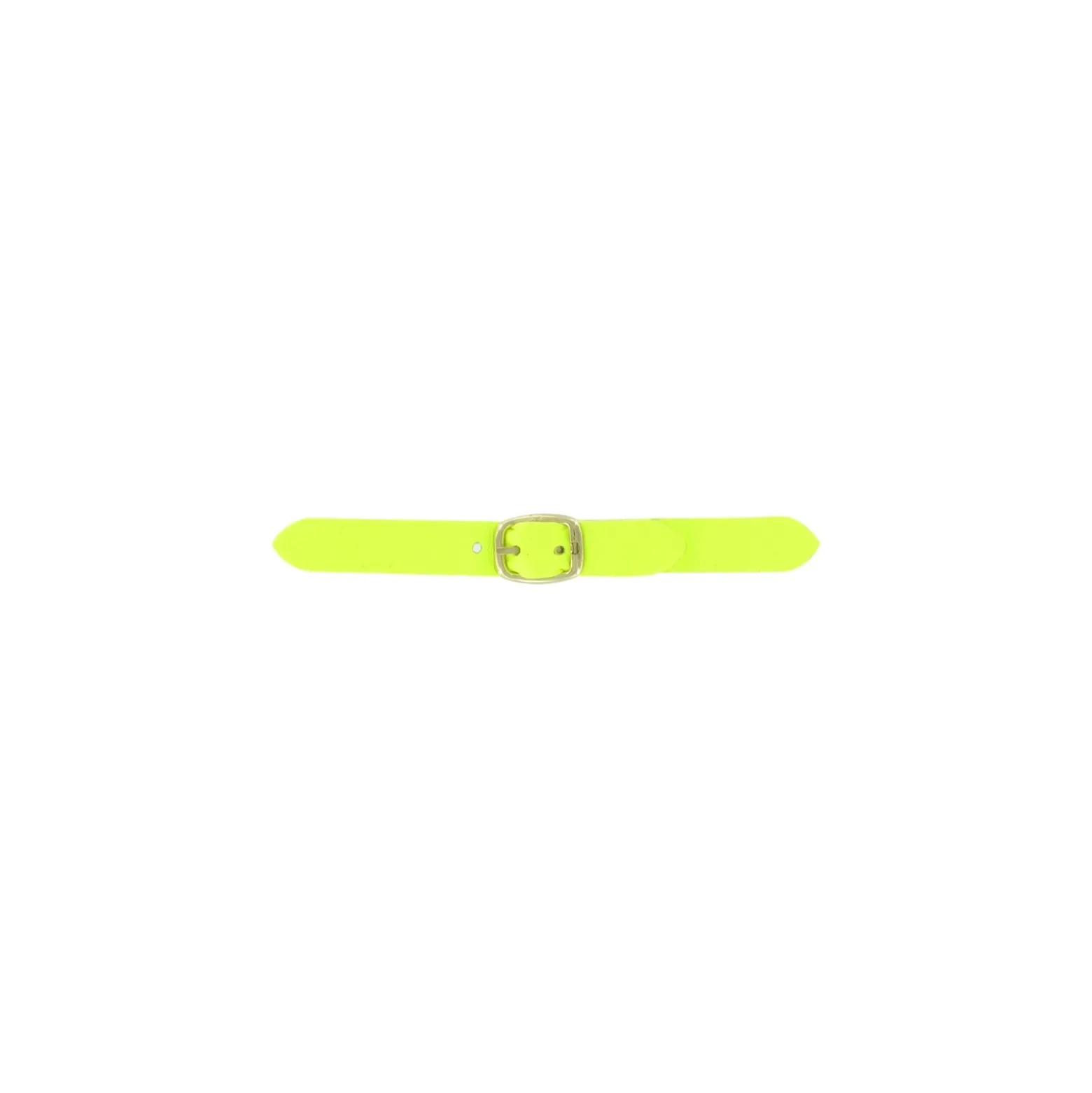 Patte Kilt cuir fluo jaune avec boucle