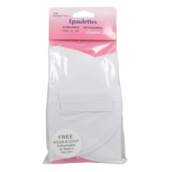 Épaulettes classiques taille moyenne blanches ep.13mm - Couture loisirs
