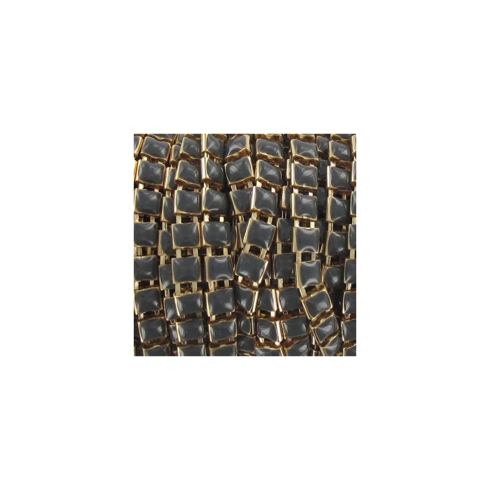 Petite chainette carré grise x 50cm
