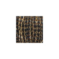 Petite chainette carré noire x 50cm