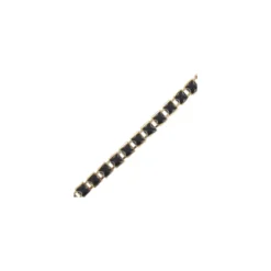 Petite chainette carré noire x 50cm