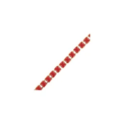 Petite chainette carré rouge x 50cm
