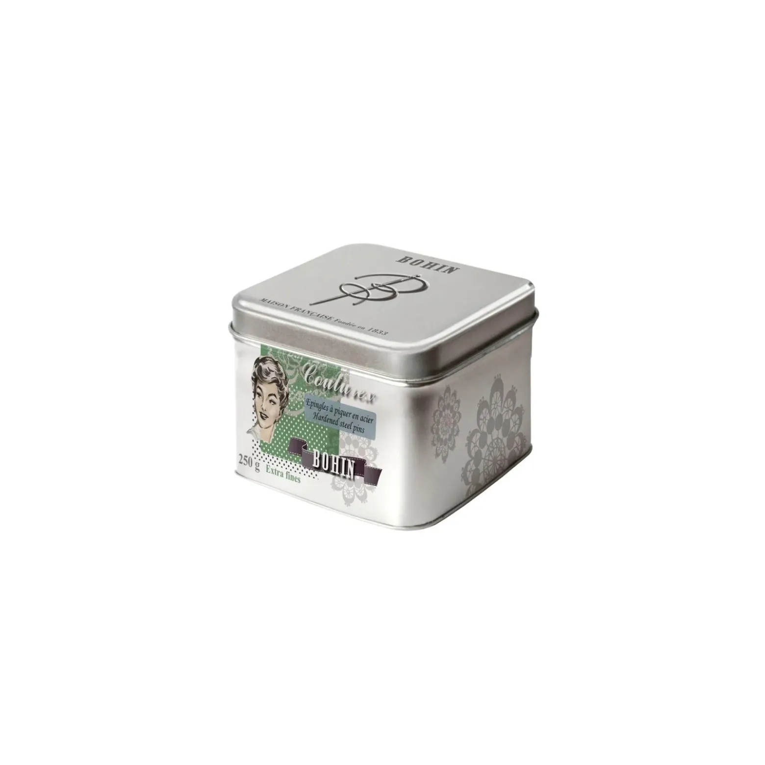 Épingles extra-fines Bohin - boîte 250 g