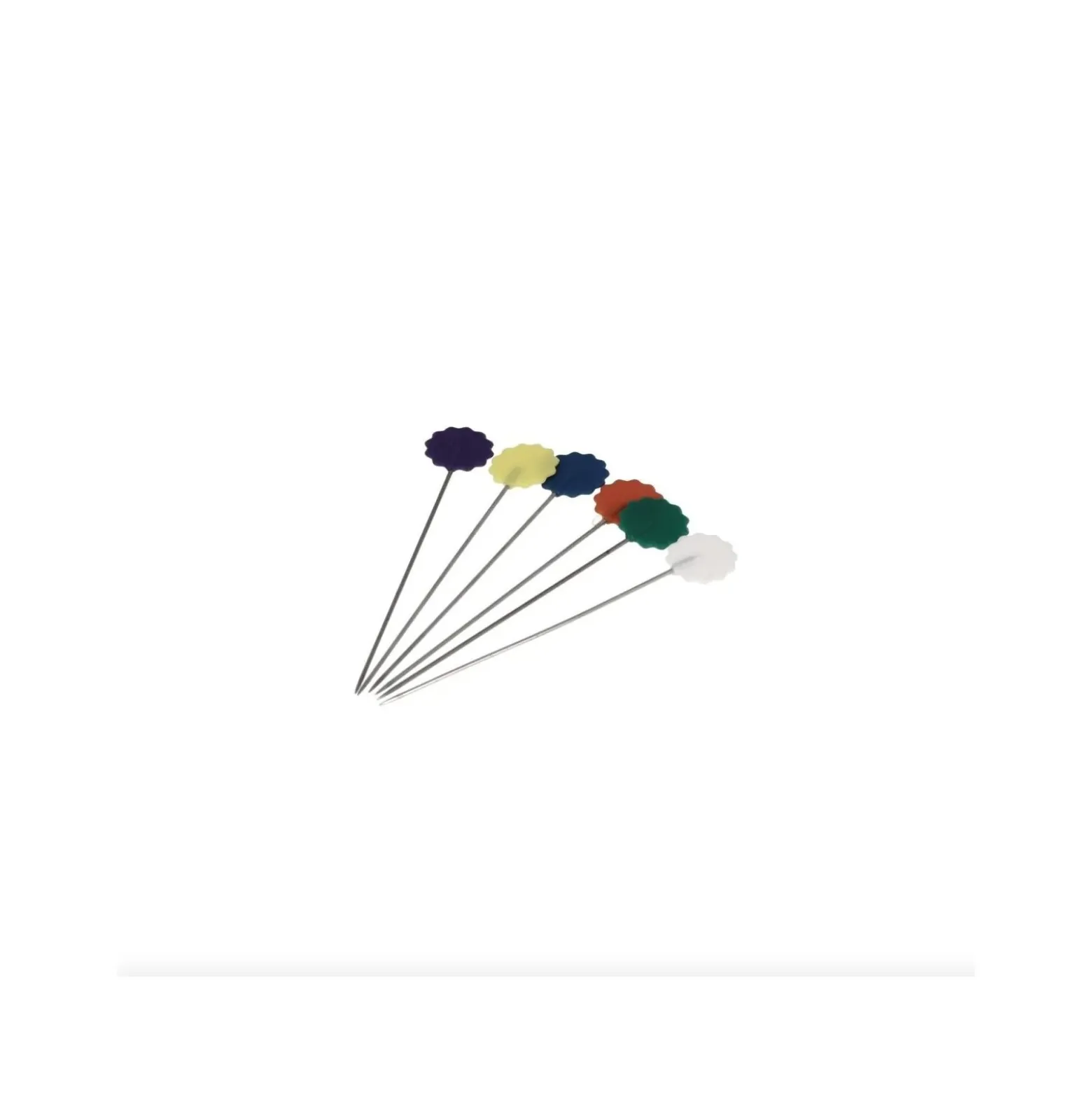 Épingles tête plastique fleur à quilter Bohin - multicolore x 50