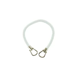 Poignée Sac Tressée Cuir Synthétique - Blanc