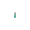 Pompon avec embout métal 20 mm - turquoise
