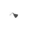Pompon brillant 60 mm - gris