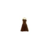 Pompon 20mm avec anneau - chocolat