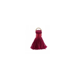 Pompon 20mm avec anneau - pourpre