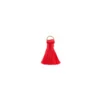 Pompon 20mm avec anneau - rouge