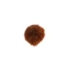 Pompon rond fausse fourrure fauve
