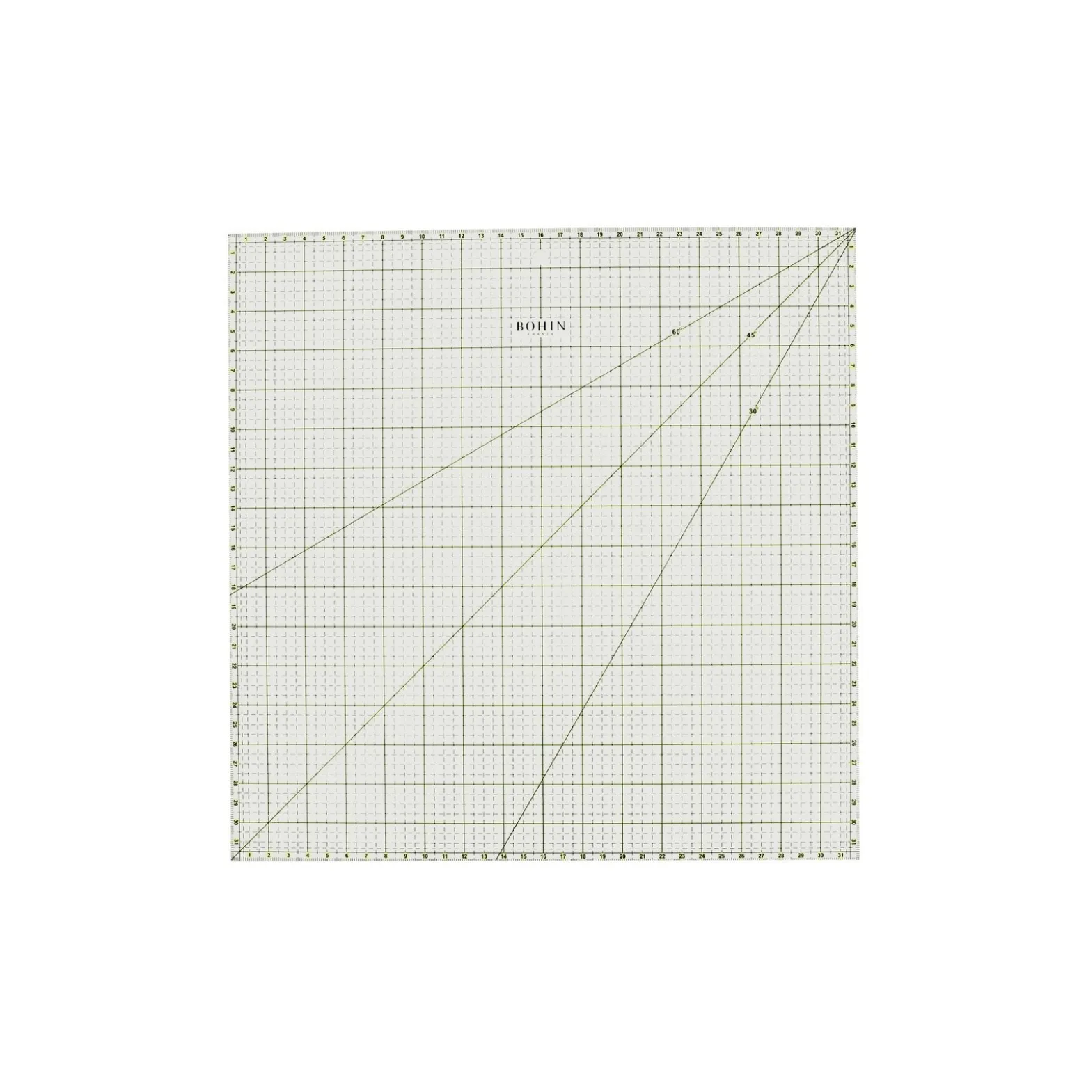 Règle patchwork Bohin - 32 x 32 cm