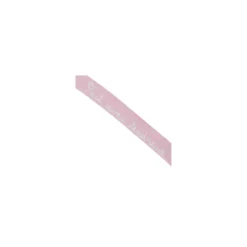 Ruban aspect gros grain expression "Fait avec tendresse" rose