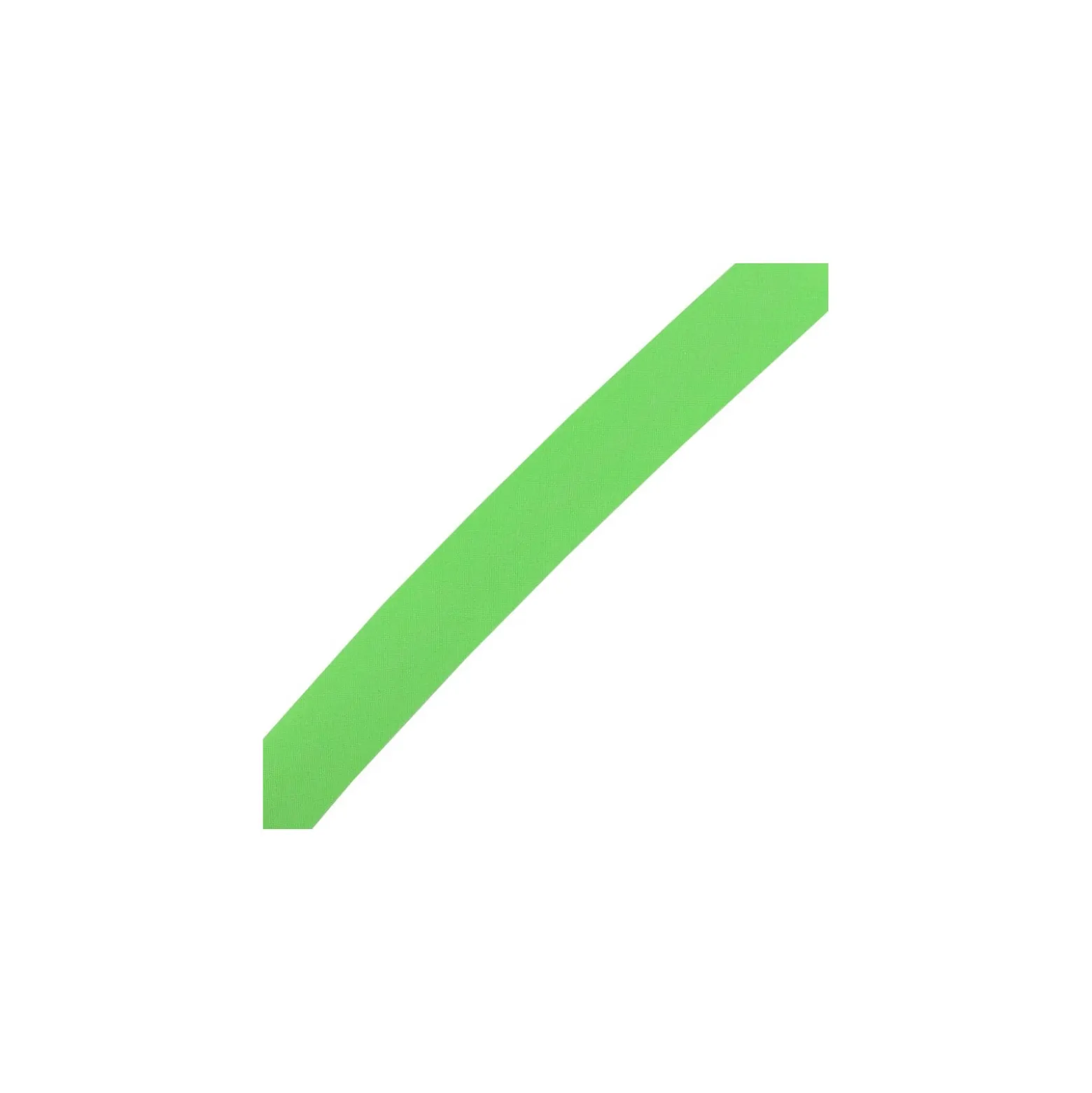 Ruban biais uni fluo vert