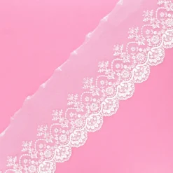 Ruban broderie sur tulle Marise - écru x 50cm