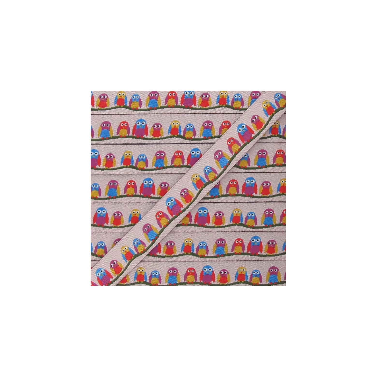 Ruban Chouette rose